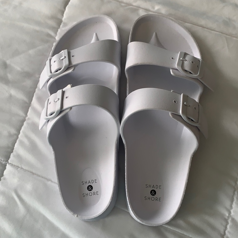 NWOT Pearly White Sandals